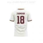 Martin Zubimendi 18 Youth Spain 2026 Away 3D T-shirt Fully Printed – White - Jersey Teams