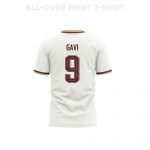 Gavi 9 Youth Spain 2026 Away 3D T-shirt Fully Printed – White - Jersey Teams
