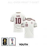 Dani Olmo 10 Youth Spain 2026 Away 3D T-shirt Fully Printed – White - Jersey Teams