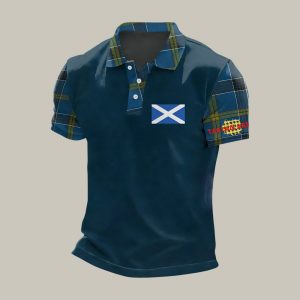 2026 FIFA World Cup Scotland Polo Shirt Scotland National Soccer Team Merch For Father's Day - GowGowStore