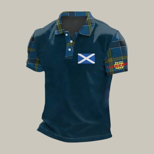 2026 FIFA World Cup Scotland Polo Shirt Scotland National Soccer Team Merch For Father's Day - GowGowStore
