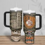 New York Mets MLB Custom Stanley Quencher 40oz Stainless Steel Tumbler With Handle