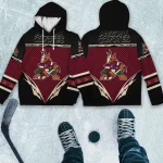 Arizona Coyotes National Hockey League All Over Prints Graphic Hoodie
