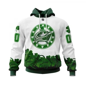 Columbus Blue Jackets, Happy St.Patrick Days Jersey Graphic Hoodie