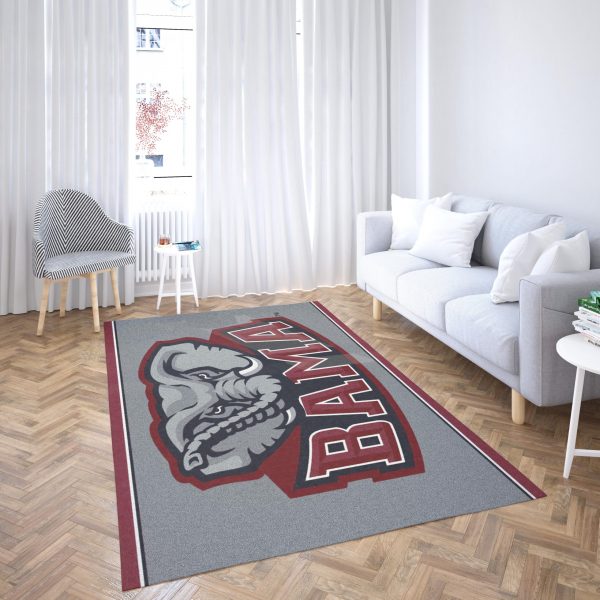 Alabama Crimson Tide Area Rugs Ncaa Living Room Carpet - Dreamrooma