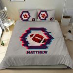 America Football Ball Retro bedding set - 4 pcs Personalized duvet cover, bed sheets, pillow shams