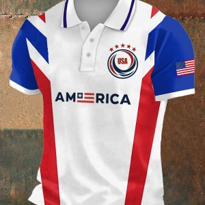 America World Cup 2026 Polo Shirt Soccer Game Day Clothing For World Cup Lovers - GowGowStore