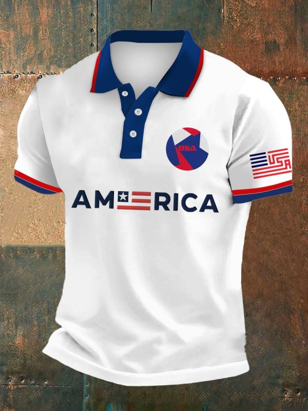 America World Cup 2026 Polo Shirt Sports Day Shirt World Cup Lovers Gifts Idea - GowGowStore