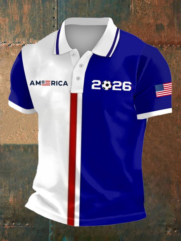 America World Cup 2026 Polo Shirt World Cup Shirt Best Gifts Idea For Soccer Lovers - GowGowStore