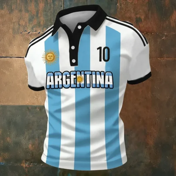 Argentina 2026 FIFA World Cup 10 Polo Shirt Game Day Shirt Soccer Lover Present - GowGowStore