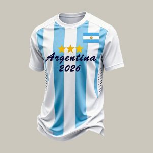 Argentina Graphic Tee 2026 FIFA World Cup Soccer Nation Tee Gift For The Whole Family - GowGowStore