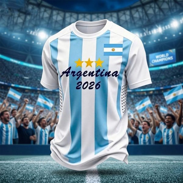Tee Argentina 2026 World Cup World Cup Spirit Wear Gift For Friends And Family - GowGowStore