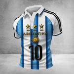 Argentina FIFA World Cup 2026 Polo Shirt M10 Polos FIFA World Cup Merch For M10 Fan - GowGowStore