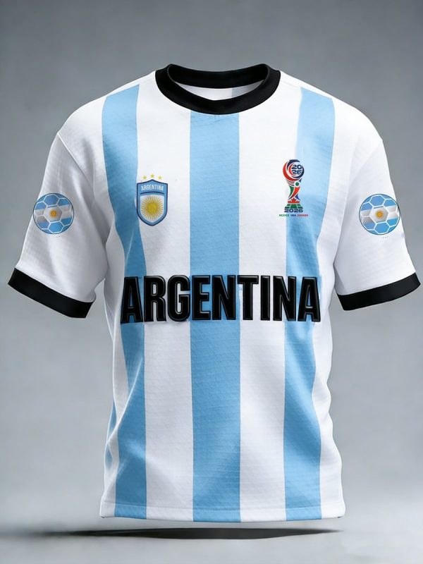 Argentina 2026 FIFA World Cup Crew Tee World Cup Spirit Wear Gift For Soccer Lovers - GowGowStore