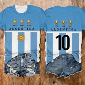 Argentina T-Shirt FIFA World Cup 2026 World Cup Fan Collection Gift For The Whole Family - GowGowStore