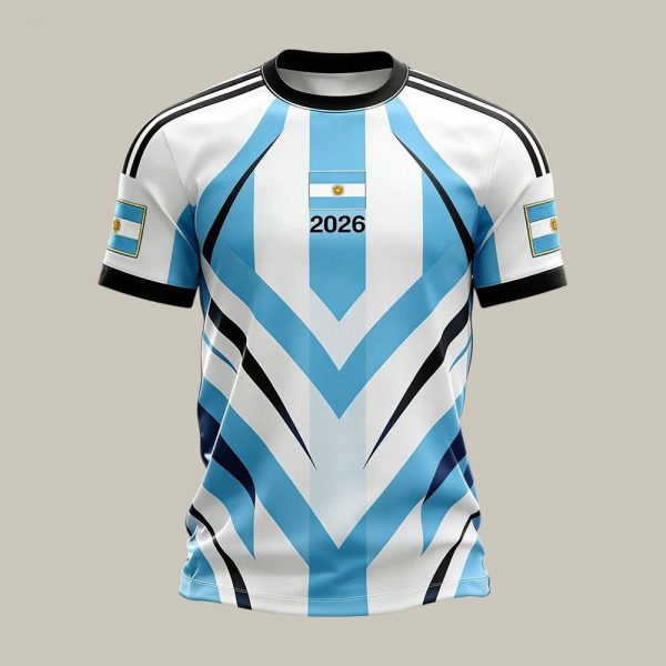 Argentina FIFA World Cup 2026 Crew Tee World Cup Fan Edition Fan Appreciation Gift - GowGowStore