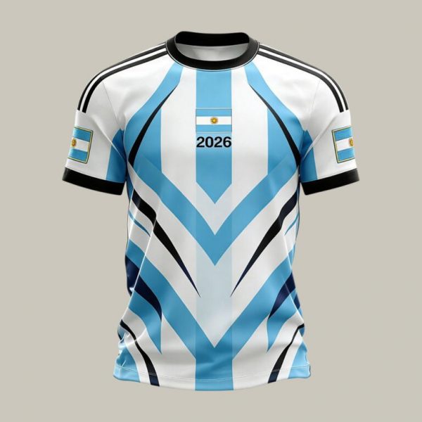 Argentina FIFA World Cup 2026 Crew Tee World Cup Fan Edition Fan Appreciation Gift - GowGowStore
