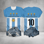 Argentina 2026 FIFA World Cup Fan Shirt Game Time Fan Gear Holiday Gift Idea - GowGowStore