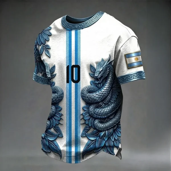 FIFA World Cup 2026 Argentina Graphic Tee Game Time Fan Gear Father's Day Present - GowGowStore
