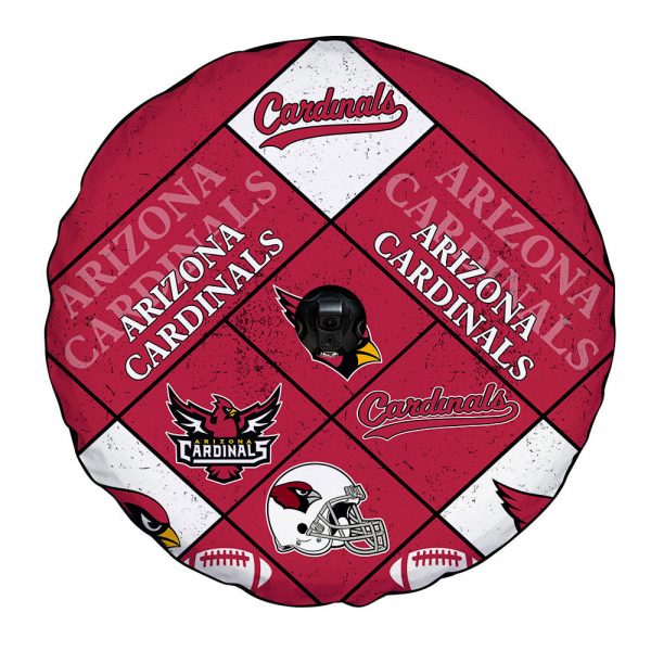 Arizona Cardinals Spare Tire Covers Camera Hole Sporty Team Collection