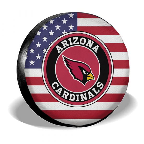 Arizona Cardinals Spare Tire Covers Custom US Flag Style