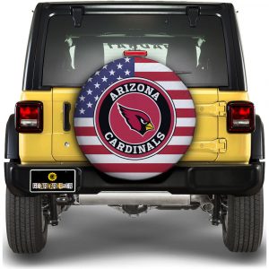 Arizona Cardinals Spare Tire Covers Custom US Flag Style