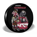Arizona Cardinals Spare Tire Covers Horror Characters Car Accessories