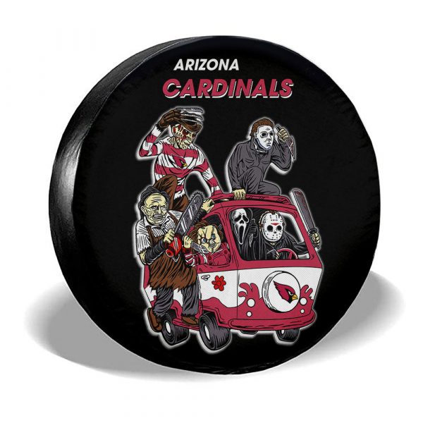 Arizona Cardinals Spare Tire Covers Horror Characters Car Accessories