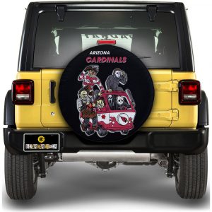 Arizona Cardinals Spare Tire Covers Horror Characters Car Accessories