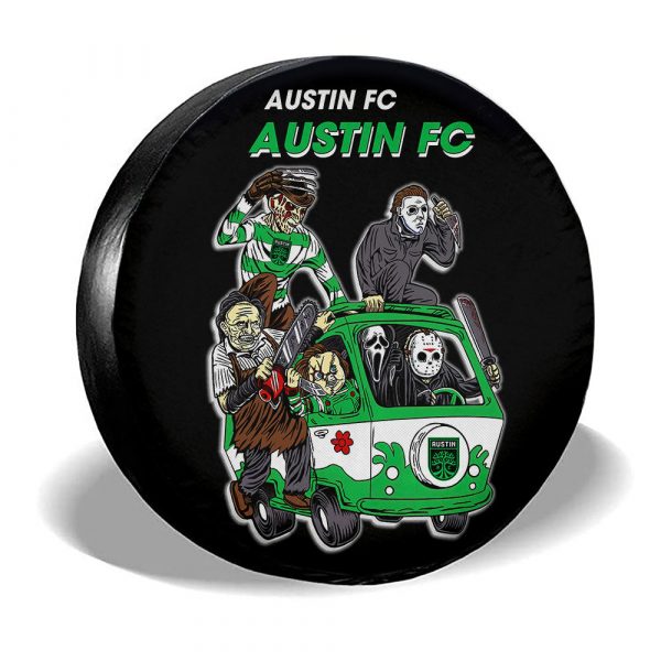 Austin FC Spare Tire Covers Horror Characters Car Accessories