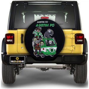 Austin FC Spare Tire Covers Horror Characters Car Accessories