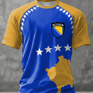 Bosnia and Herzegovina 2026 World Cup Graphic Tee Tailgate Day Shirt Gift For Men - GowGowStore