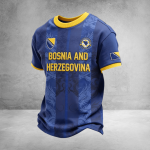 T-Shirt Bosnia and Herzegovina 2026 World Cup World Cup Spirit Wear Gift For Dad - GowGowStore
