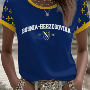 Bosnia and Herzegovina World Cup 2026 Graphic Tee Football Fan Favorite Gift For Football Fans - GowGowStore