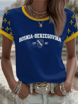 Bosnia and Herzegovina World Cup 2026 Graphic Tee Football Fan Favorite Gift For Football Fans - GowGowStore