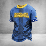 Bosnia and Herzegovina Crew Tee 2026 FIFA World Cup Soccer Nation Pride Christmas Present Idea - GowGowStore
