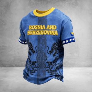 Bosnia and Herzegovina Crew Tee 2026 FIFA World Cup Soccer Nation Pride Christmas Present Idea - GowGowStore