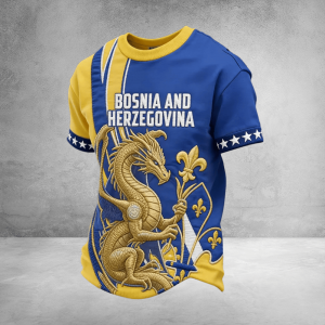 Crew Tee Bosnia and Herzegovina 2026 FIFA World Cup Soccer Pride Apparel Mother's Day Present - GowGowStore