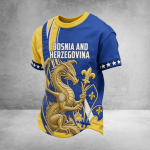 Crew Tee Bosnia and Herzegovina 2026 FIFA World Cup Soccer Pride Apparel Mother's Day Present - GowGowStore