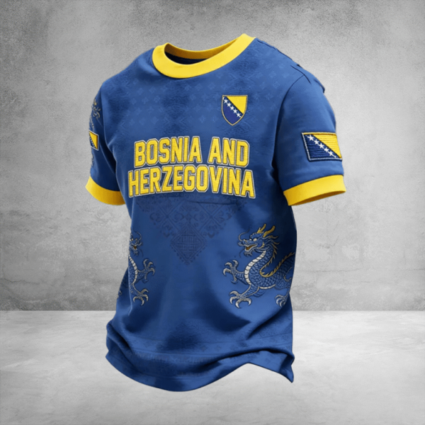 2026 World Cup Bosnia and Herzegovina T-Shirt Fan Zone Apparel Mother's Day Present - GowGowStore