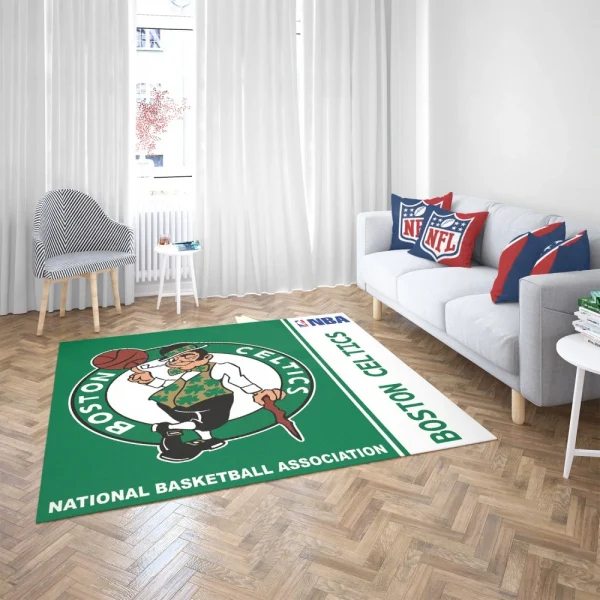 Boston Celtics NBA Basketball Floor Rug