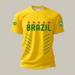 Brazil FIFA World Cup 2026 Crew Tee Game Day Fan Apparel Birthday Gift For Her - GowGowStore