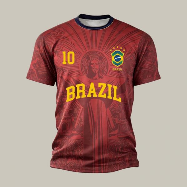 Brazil Graphic Tee 2026 FIFA World Cup Game Time Fan Gear Christmas Present Idea - GowGowStore