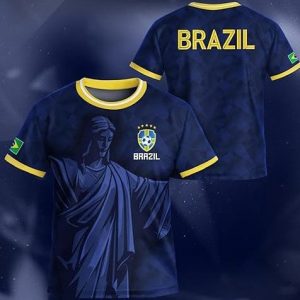 FIFA World Cup 2026 Brazil Crew Tee Soccer Lover Wardrobe Gift For Husband - GowGowStore
