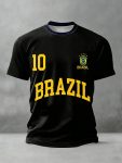 Crew Tee Brazil 2026 FIFA World Cup Team Spirit Shirt Gift For Dad - GowGowStore