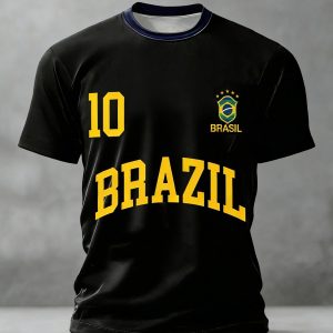 Crew Tee Brazil 2026 FIFA World Cup Team Spirit Shirt Gift For Dad - GowGowStore