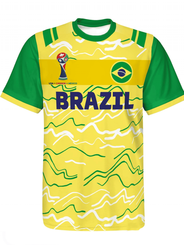 Fan Shirt Brazil 2026 FIFA World Cup World Cup Spirit Wear Gift For Soccer Fans - GowGowStore