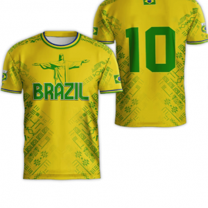 Brazil World Cup 2026 Crew Tee Game Day Fan Apparel Mother's Day Present - GowGowStore