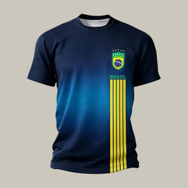 Brazil Graphic Tee World Cup 2026 Matchday Fan Wear Gift For Football Fans - GowGowStore