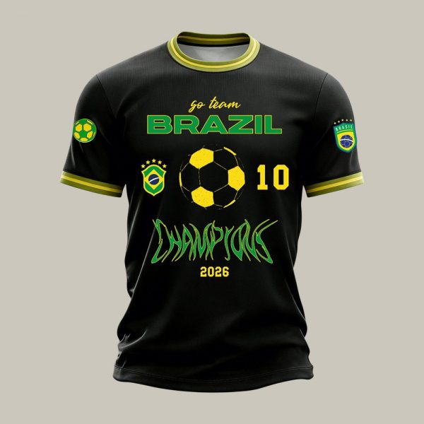 T-Shirt Brazil World Cup 2026 Football Fan Favorite Father's Day Present - GowGowStore